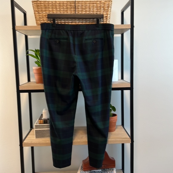 Talbots Plaid Wool Blend High Rise Pocket Dress Pant Trouser, 14P - Picture 5 of 9